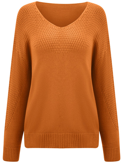 Women's V-neck Loose Trendy Women's Sweater