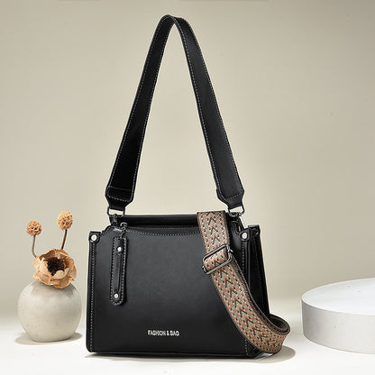 Women's Small Square Bag Bucket Bag Fashionable Western-style Crossbody Shoulder Bag