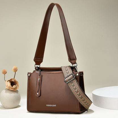 Women's Small Square Bag Bucket Bag Fashionable Western-style Crossbody Shoulder Bag