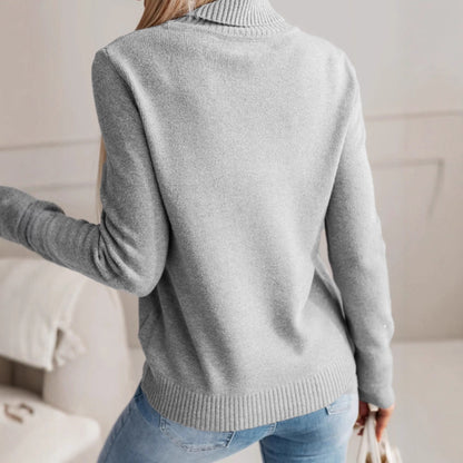 Pull Minimaliste à Col Haut